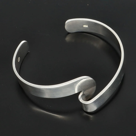 Georg Jensen Bangle | Designed By Gail Spence For Hans Hansen Denmark Sterling Silver Design #12422 Post