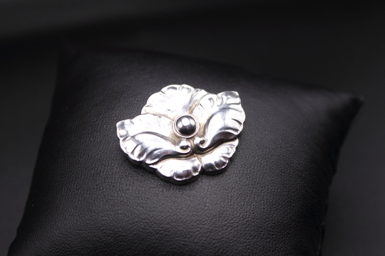 Georg Jensen Brooch | Designed By Himself Denmark Sterling Silver Design #107 Art Nouveau Vintage Free Shipping
