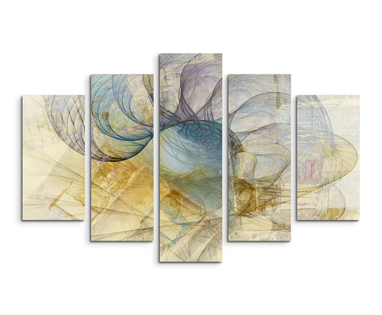 Enigma Sculpture Abstract 1223 Graphic Art Print Multi-Piece Image on Canvas