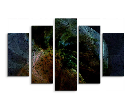 Enigma Sculpture Abstract 1015 Graphic Art Print Multi-Piece Image on Canvas