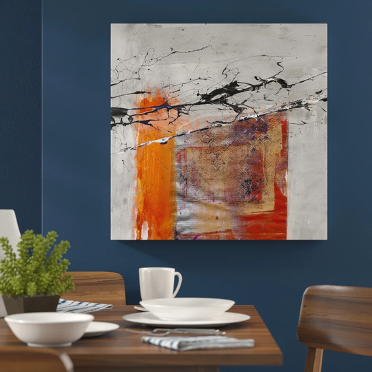 Abstract 505 Graphic Art Print on Wrapped Canvas