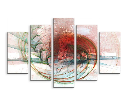 Enigma Sculpture Abstract 1237 Graphic Art Print Multi-Piece Image on Canvas