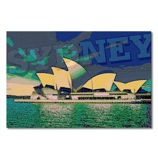 Sydney Graphic Art on Canvas