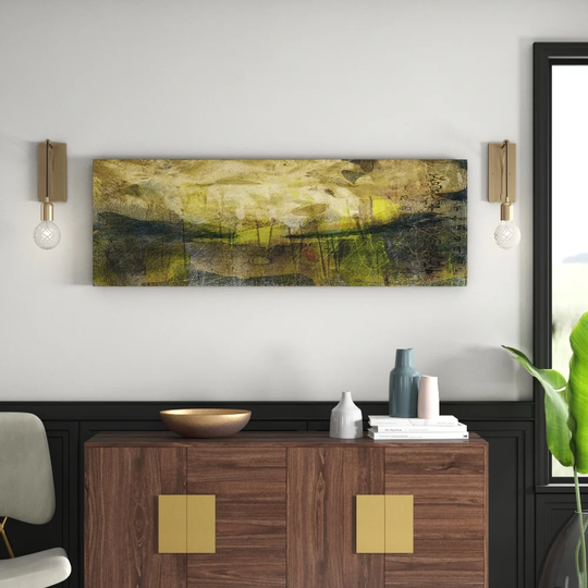 Enigma Panorama Abstract 828 Graphic Art Print on Canvas