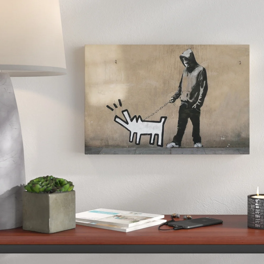 Choose Your Weapon by Banksy - Wrapped Canvas Graphic Art Print