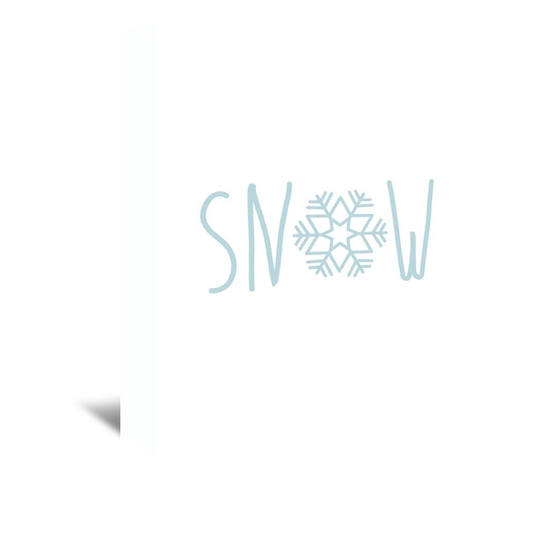 'Snow Snowfake' by Jetty Printables Graphic Art Wrapped on Canvas