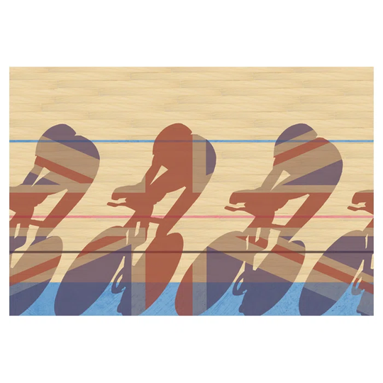 "Olympic Cycle Team" by Fiona Watson Graphic Art Poster