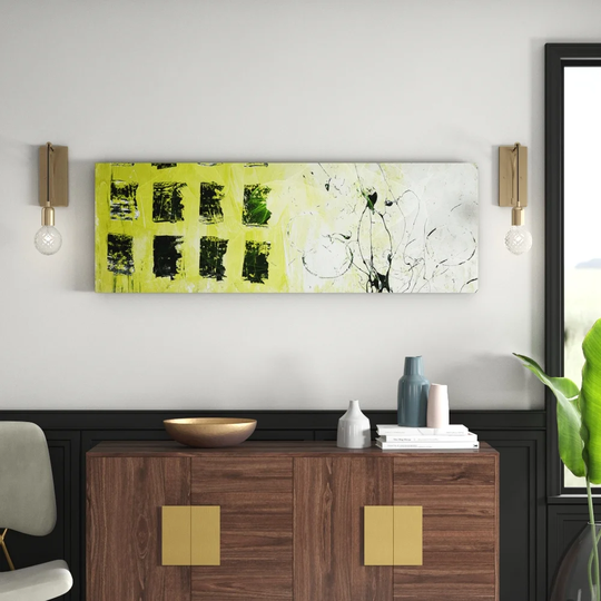 Enigma Panorama Abstract 1463 Graphic Art Print on Canvas