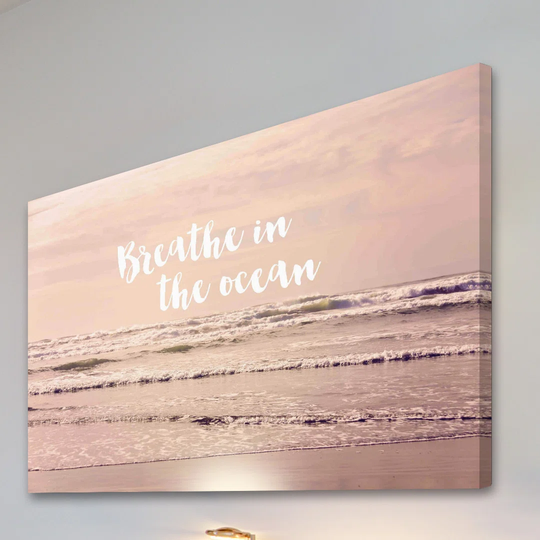 Breathe in the Ocean by Sylvia Cook - Wrapped Canvas Graphic Art Print