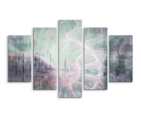 Enigma Sculpture Abstract 1207 Graphic Art Print Multi-Piece Image on Canvas