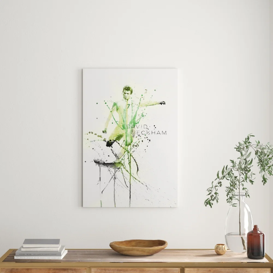 Enigma David Beckham Graphic Art Print on Canvas
