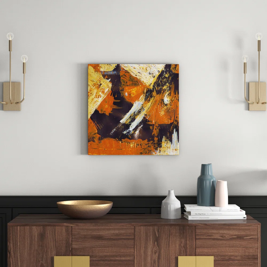 Enigma 862 Abstract Graphic Art Print on Canvas