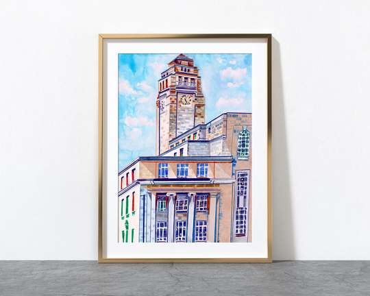 Leeds England, Graduation Gift, Parkinson Building, University Of Leeds, Art Print, Poster, Student Gift Idea, A3, A4, A2