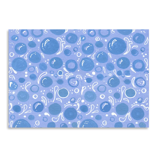 "Bubbles Waves" Graphic Art
