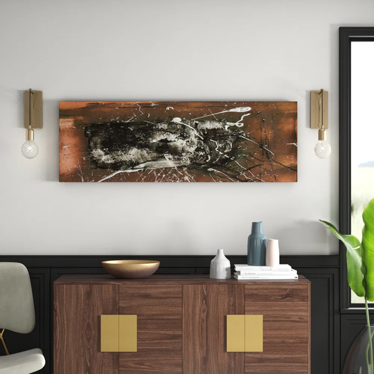 Enigma Panorama Abstract 854 Graphic Art Print on Canvas