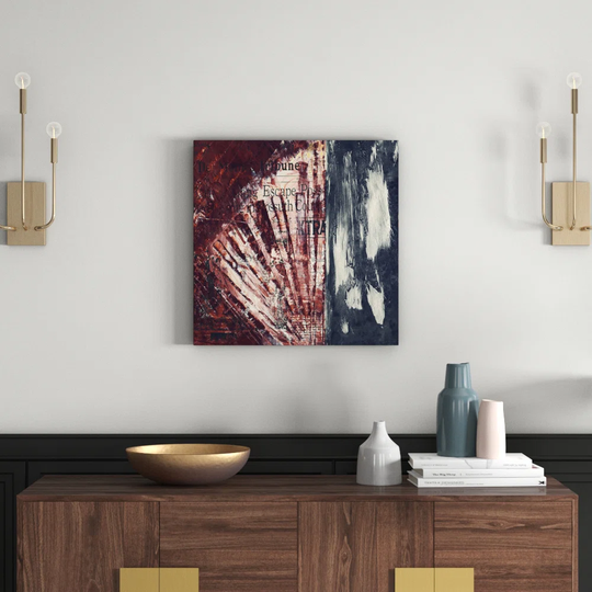 Enigma 858 Abstract Graphic Art Print on Canvas