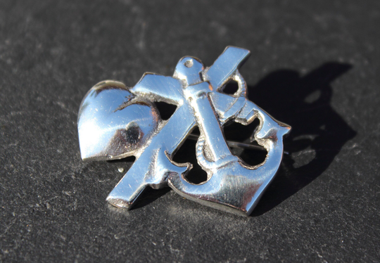 Børge Alexis Godtbergsen - Rare Vintage Danish 830S Silver Brooch