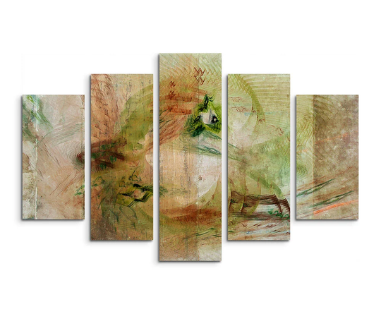 Enigma Sculpture Abstract 1002 Graphic Art Print Multi-Piece Image on Canvas