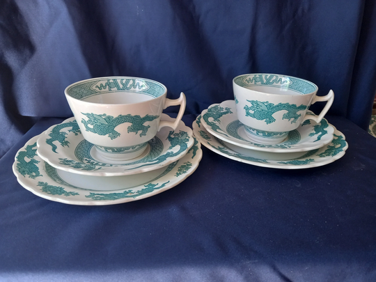 Vintage Trios, Booths Dragon, Tea Cups, For Two, Afternoon Tea, Party, Kitchen, Kitchen Decor, Gift Idea