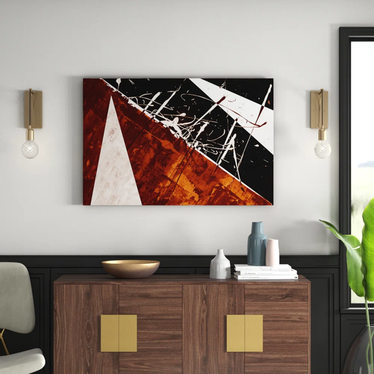 Enigma Abstract 697 Graphic Art Print on Canvas