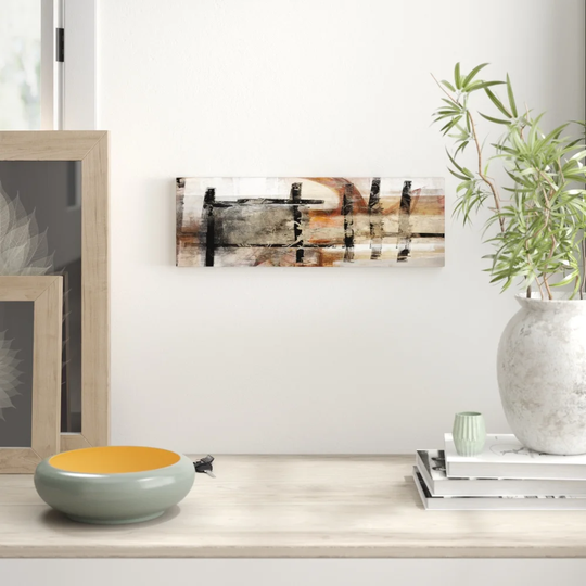 Panorama Abstract 751 Graphic Art Print on Canvas