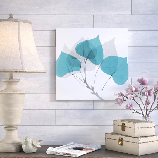 AspenE143 Teal - Wrapped Canvas Graphic Art Print