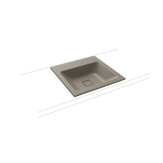 Cono Grey Steel Enamel Square Bathroom Sink