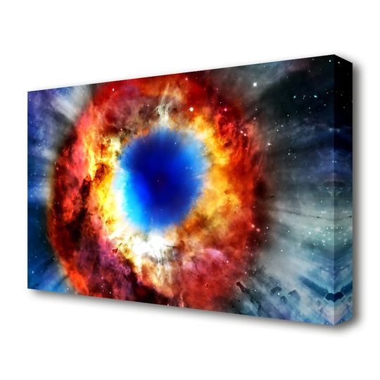 'Helix Nebula Universe' Graphic Art Print on Canvas
