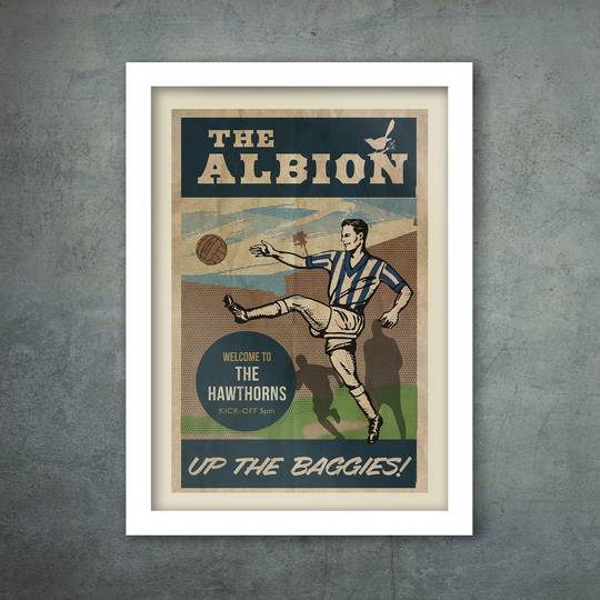 The Albion, West Bromwich Albion - Football Poster Print