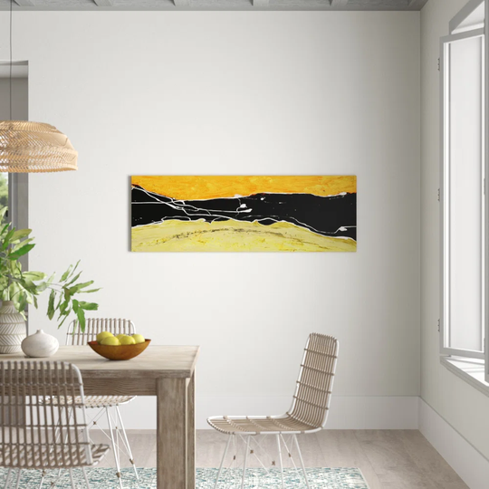 Enigma Panorama Abstract 655 Graphic Art Print on Canvas