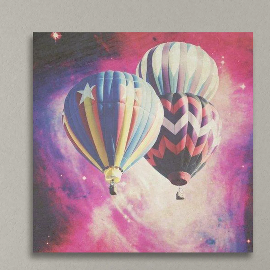 Balloons in Space by Ashley Davis - Wrapped Canvas Graphic Art Print