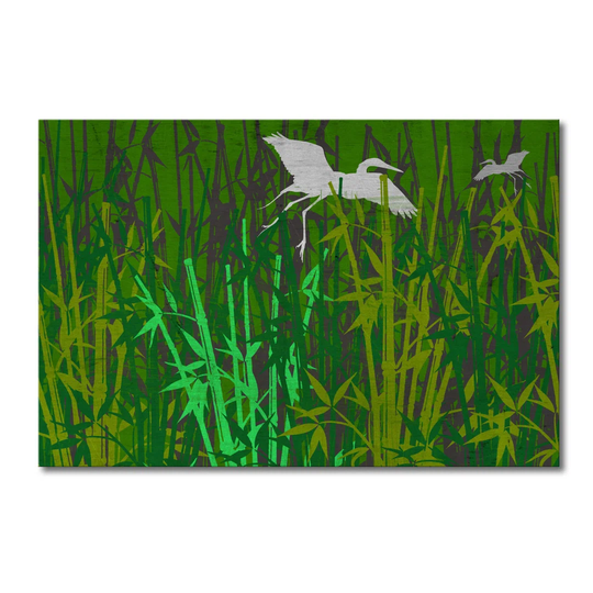 Bamboo Graphic Art Print on Canvas