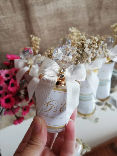 Personalised Wedding Party Candle Favor For Guests, Baptism Favors, Baby Shower Christening Favor