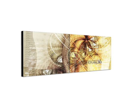 Enigma Panorama Abstract 407 Graphic Art Print on Canvas