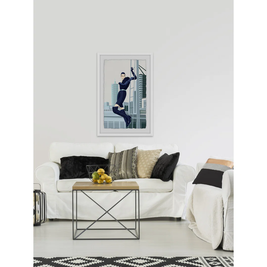 Urban Fashion Fur - Picture Frame Graphic Art Print on Paper