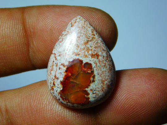Natural Mexican Opal Gemstone Gorgeous Cabochon Excellent Quality Loose Stone 19Cts.(25x18mm