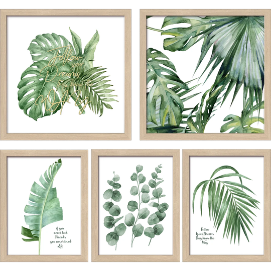Gr. Pl. Co. - 5 Piece Picture Frame Graphic Art Print Set on Paper