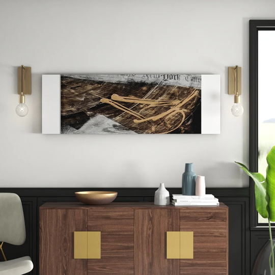 Enigma Panorama Abstract 534 Graphic Art Print on Canvas