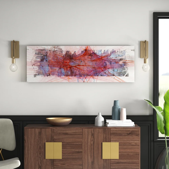 Abstract Panorama 1203 Graphic Art Print on Wrapped Canvas