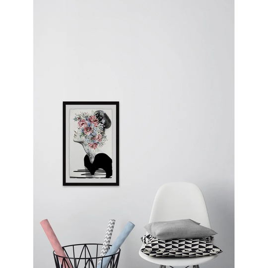 Flower Crown by Julia Posokhova - Picture Frame Graphic Art Print on Paper