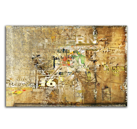 Enigma 436 Abstract Graphic Art Print on Canvas
