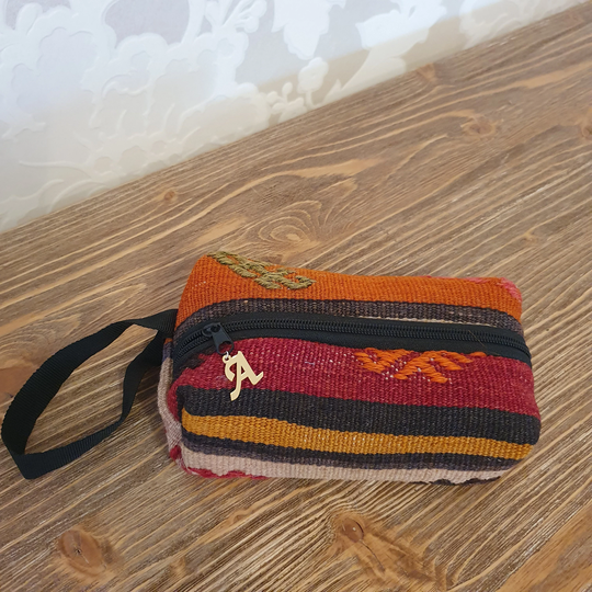 Gift For Her, Wholesale Gift Bag, Colorful Personalize Pencil Makeup Kilim Toiletry Bag, Cosmetics Pouch, Pen Pouch