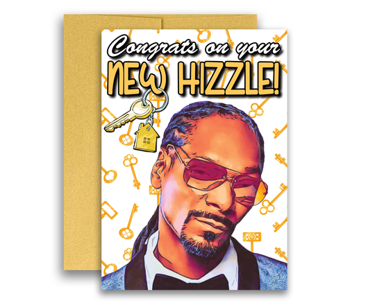 New House Card Home Snoop Dogg Inspired Parody Hizzle 5x7 Inches W/Envelope