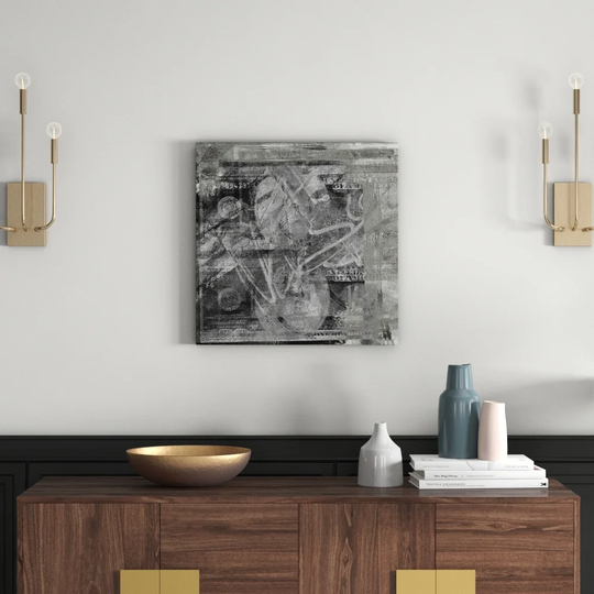 Enigma Abstract 503 Graphic Art Print on Canvas