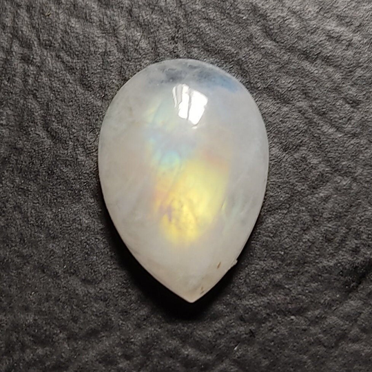 Royal Yellow Flash Rainbow Moonstone Cabochon Aa Quality Gemstone Blue Fire Loose Stone Best For Silver