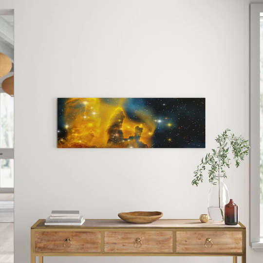 Nebula Galaxy Framed Graphic Art on Canvas