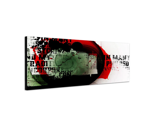 Enigma Panorama Abstract 058 Graphic Art Print on Canvas
