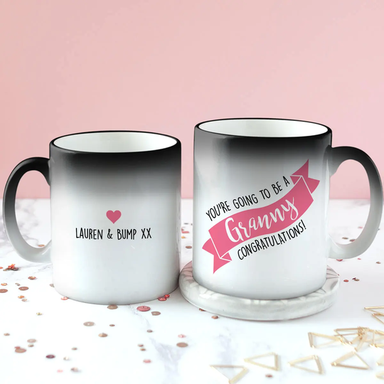 Personalised Baby Announcement Magic Mug - Heat Colour Changing Cup