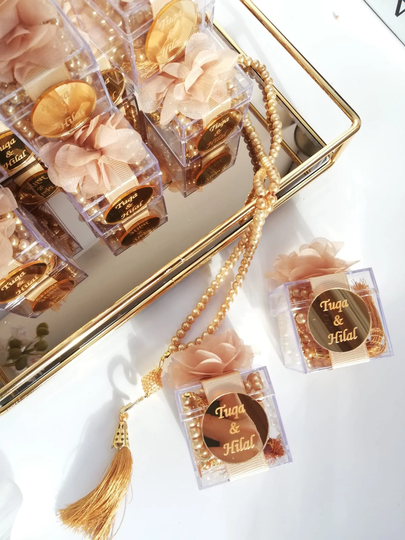 Custom Tasbih in Boxes, Prayerbeads, Islamic Gifts, Muslim Wedding Favors, Aqiqah, Personalized Gift