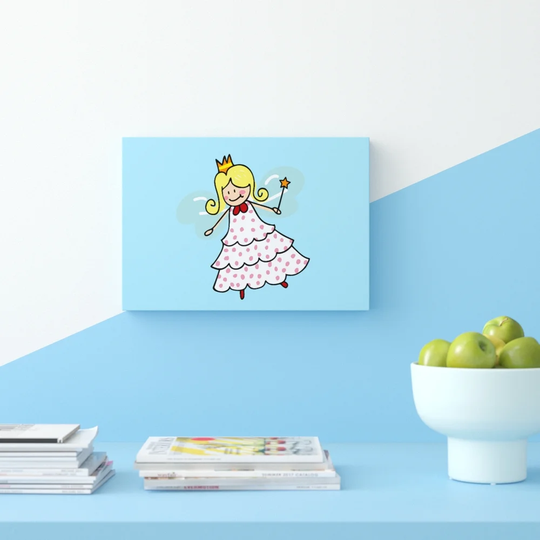 Flying Fairy Graphic - Wrapped Canvas Graphic Art Print